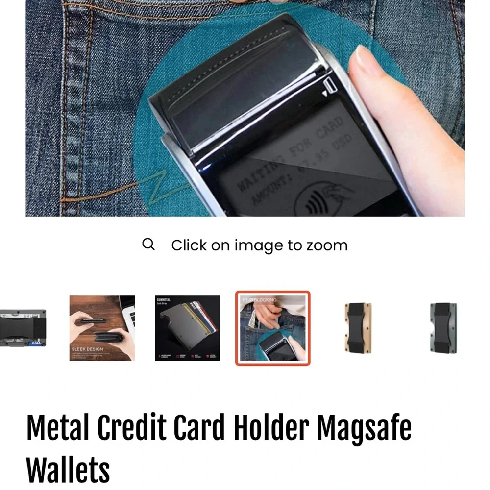 Wounded Warrior Metal Credit Card Holder Magsafe Wallet, RFID
